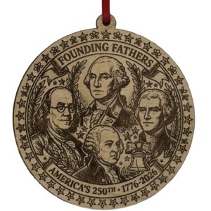 Founding Fathers — Wood Ornament
