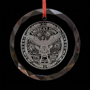 America's Eagle — Glass Ornament