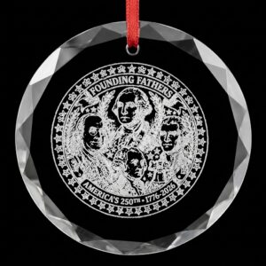 Founding Fathers — Glass Ornament