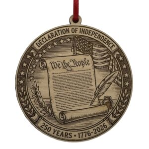 We The People — Wood Ornament